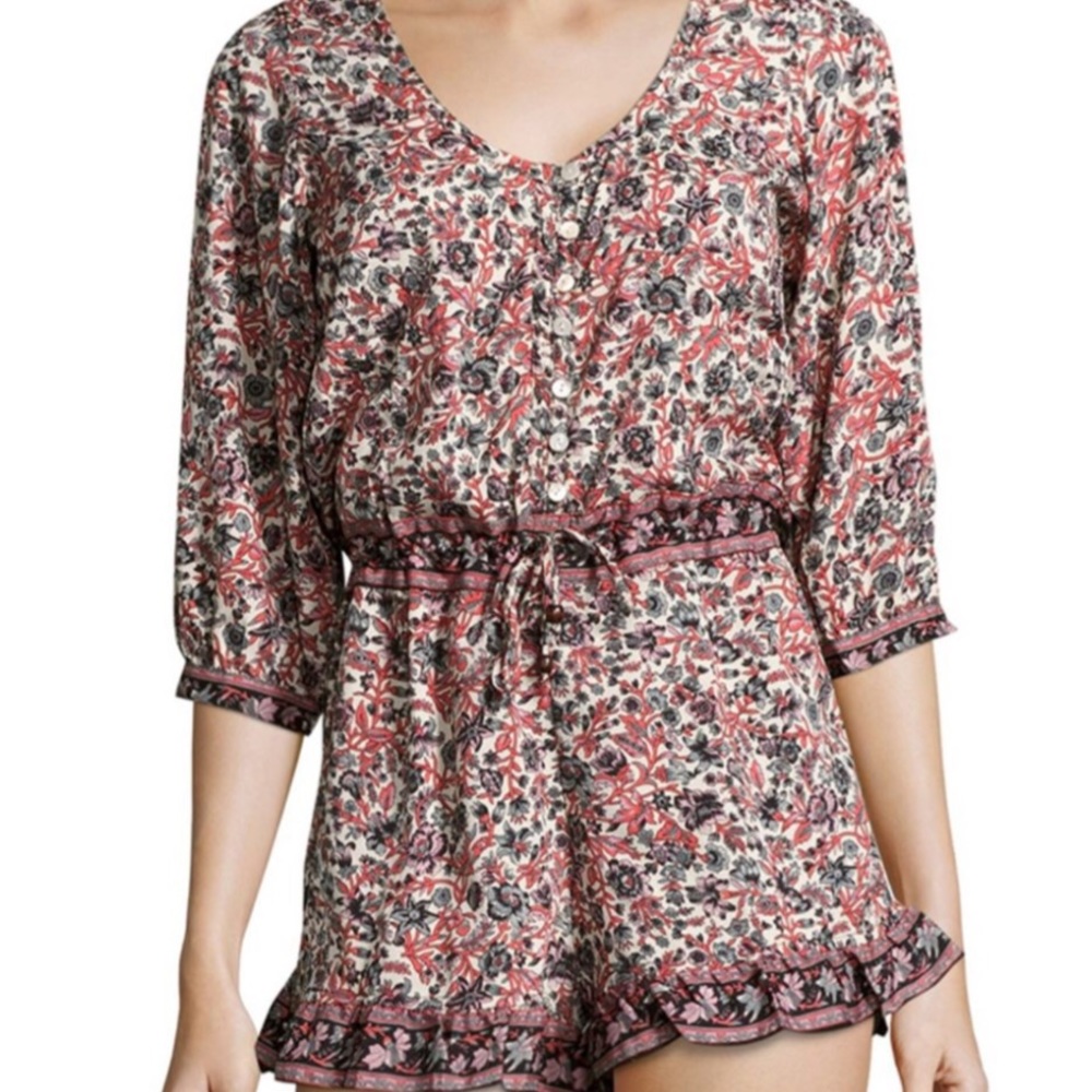 RAGA DRAWSTRING WAIST RUFFLE BOTTOM ROMPER
